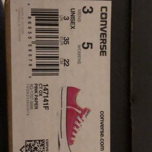 Pink Converse  sent in original box